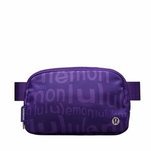 Lululemon Everywhere Belt Bag 1L Wobbley Wordmark Atomic Purple Petrol